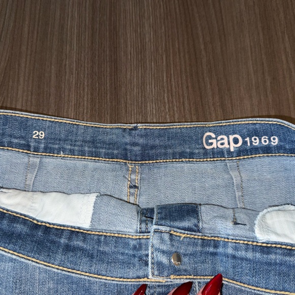 Gap 1969 Womens 29 Button Fly Denim Jean Skirt - Picture 7 of 8